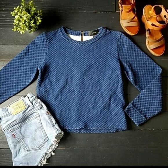 J.crew Semi Cropped 100% cotton Sweater - Picture 1 of 8